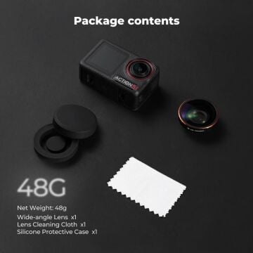Osmo Action 5 Pro için Ultra Geniş Açı Lens