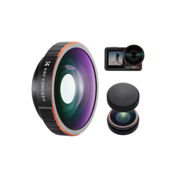 Osmo Action 5 Pro için Ultra Geniş Açı Lens