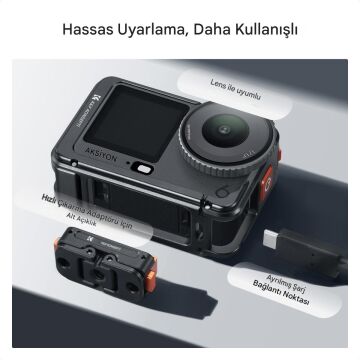 K&F Concept Osmo Action 6 Alüminyum Kafes