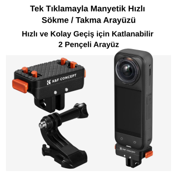 Insta360 X5 için Manyetik Katlanabilir Hızlı Çıkarma Adaptör