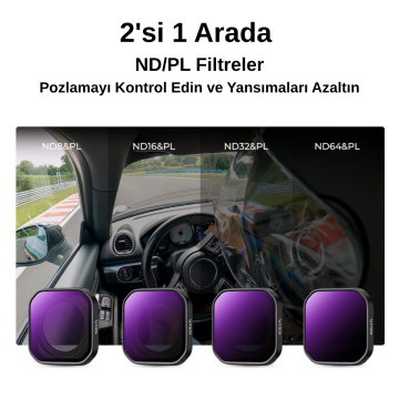 K&F Concept Insta360 Ace Pro 2 ND/PL Filtre Seti (ND/PL8/16/32/64)