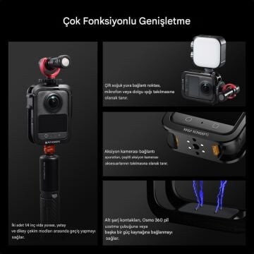 K&F Concept Osmo 360 Uyumlu Metal Kafes