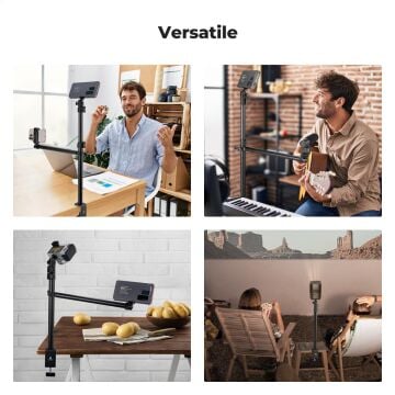 K&F Concept Kamera ve Telefon Masaüstü Montaj Standı