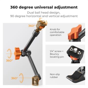 K&F Concept Magic Arm with Super Clamp (11 inç)