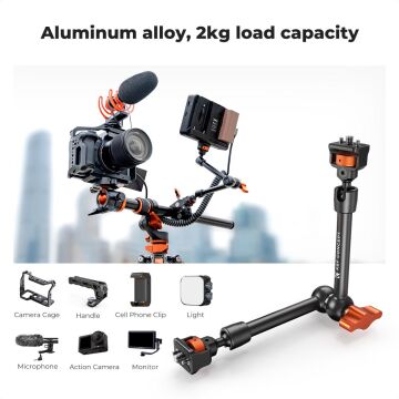 K&F Concept Magic Arm with Super Clamp (11 inç)