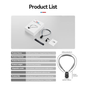 Telesin U Shaped Neck Mount 2.0 (Max)