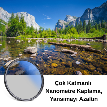 K&F Concept 58 mm CPL Lens Filtresi (Nano-C Serisi)