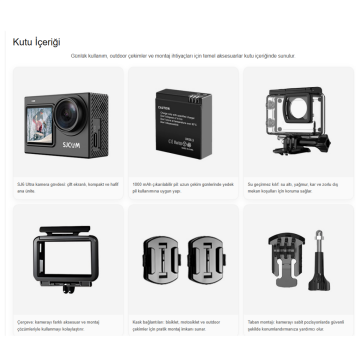 SJCAM SJ6 Ultra 4K Aksiyon Kamerası