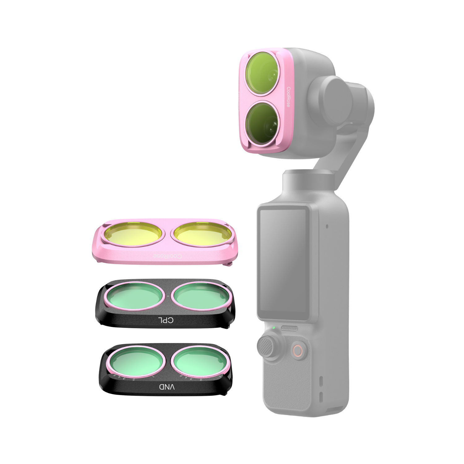 Telesin Osmo Pocket 4P filtre kiti CPL VND Cool Rose