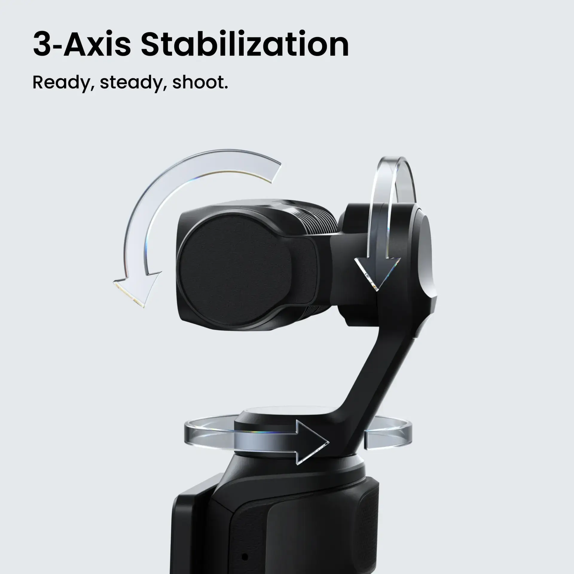 Insta360 Luna Ultra 3 eksenli gimbal stabilizasyon