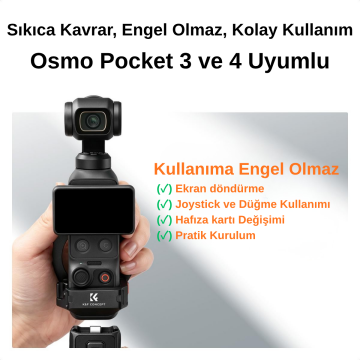 K&F Concept Osmo Pocket 4 için Manyetik Telefon Tutucu