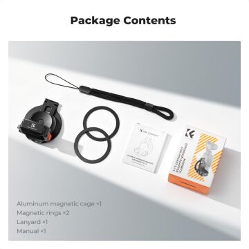 K&F Concept Osmo Pocket 4 için Manyetik Telefon Tutucu