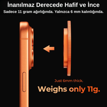 K&F Concept iPhone 17 Pro ve Pro Max için ND2-32 Filtre Orange