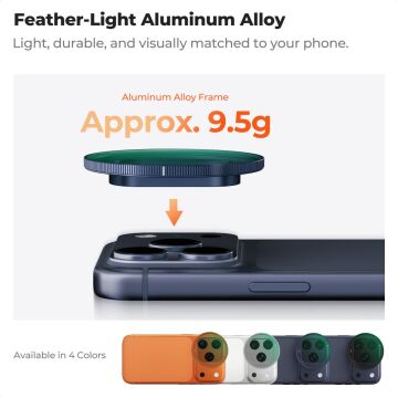 K&F Concept iPhone 17 Pro ve Pro Max için CPL Filtre Blue