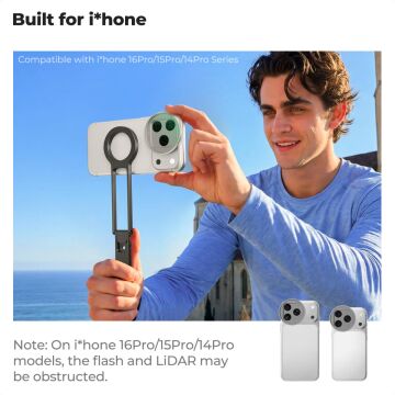 K&F Concept iPhone 17 Pro ve Pro Max için CPL Filtre Silver