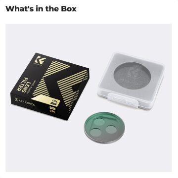 K&F Concept iPhone 17 Pro ve Pro Max için CPL Filtre Silver