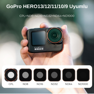 K&F Concept GoPro HERO13 ND Filtre Seti