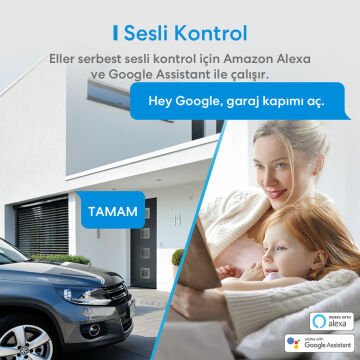 Meross Akıllı Wi-Fi Garaj Kapısı Anahtarı