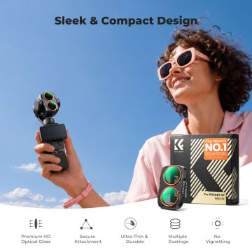 K&F Concept Osmo Pocket 4P ND2-32 Filtre