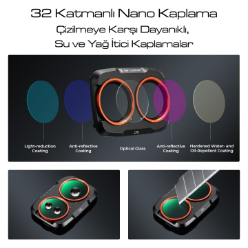 K&F Concept Osmo Pocket 4P CPL Filtre - Metal Versiyon