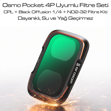 K&F Concept Osmo Pocket 4P Filtre Seti - Metal Versiyon