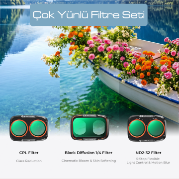 K&F Concept Osmo Pocket 4P Filtre Seti