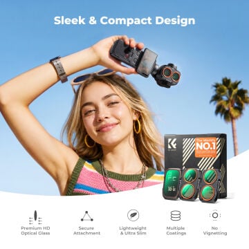 K&F Concept Osmo Pocket 4P Filtre Seti