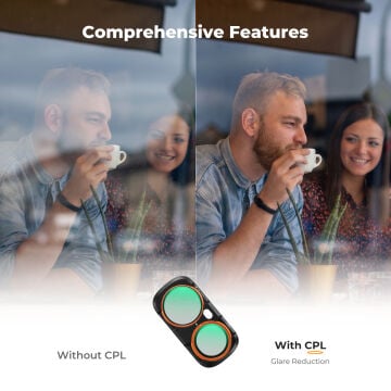 K&F Concept Insta360 Luna Ultra CPL Filtre