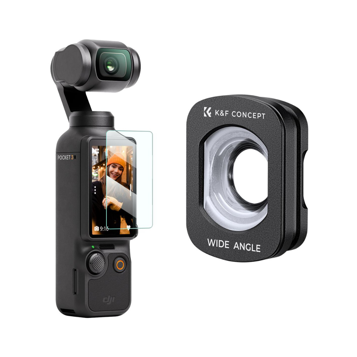 K&F Concept Osmo Pocket 4 Geniş Açı Lens