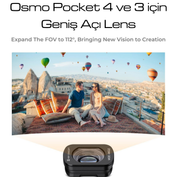 K&F Concept Osmo Pocket 4 Geniş Açı Lens