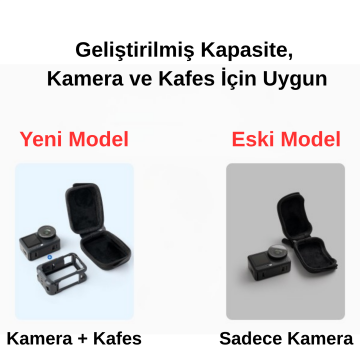 Telesin Osmo Action 6, 5 Pro, 4 için Mini Taşıma Çantası