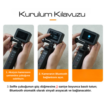 Telesin Bluetooth Floating Stick (HERO13/12/11/10/9 Uyumlu)