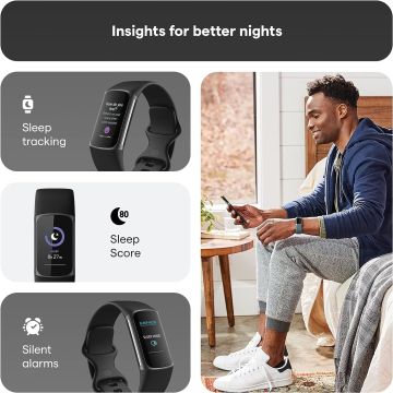 Fitbit Charge 5 (Siyah) Outlet Ürünü