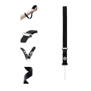 Telesin Hızlı Açılabilir Kamera Bilek Kayışı Classic Black