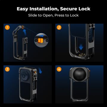 K&F Concept Insta360 X6 Metal Koruma Kafesi (Cage)