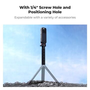 K&F Concept Insta360 X5 Selfie Çubuğu (Katlanabilir, 89 cm)