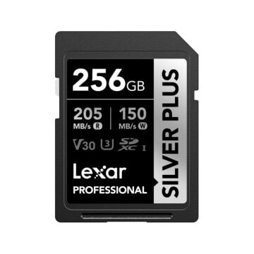 Lexar Professional SILVER PLUS 256 GB SDXC Hafıza Kartı (205 MB/s, V30)