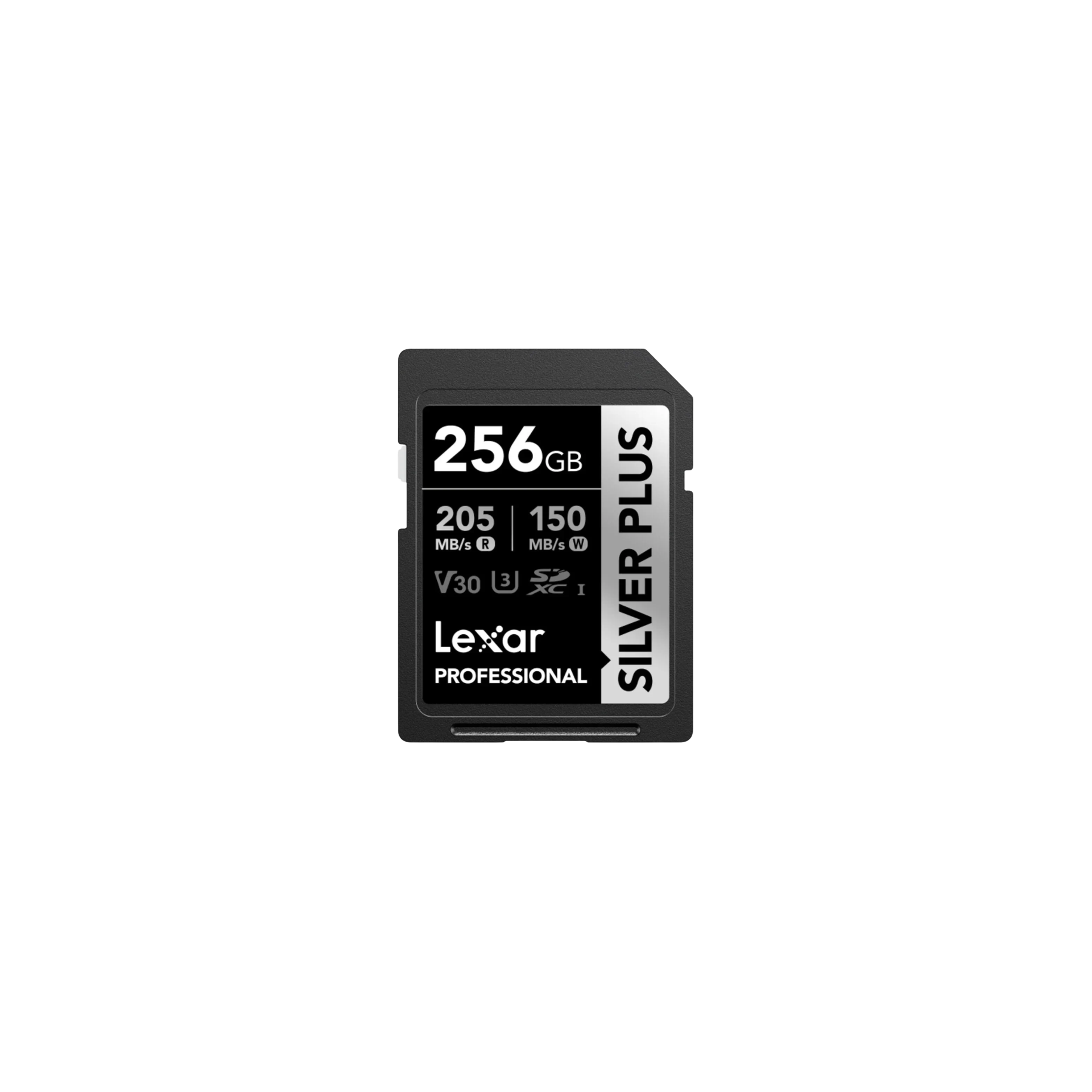 Lexar Professional SILVER PLUS 256 GB SDXC Hafıza Kartı (205 MB/s, V30)