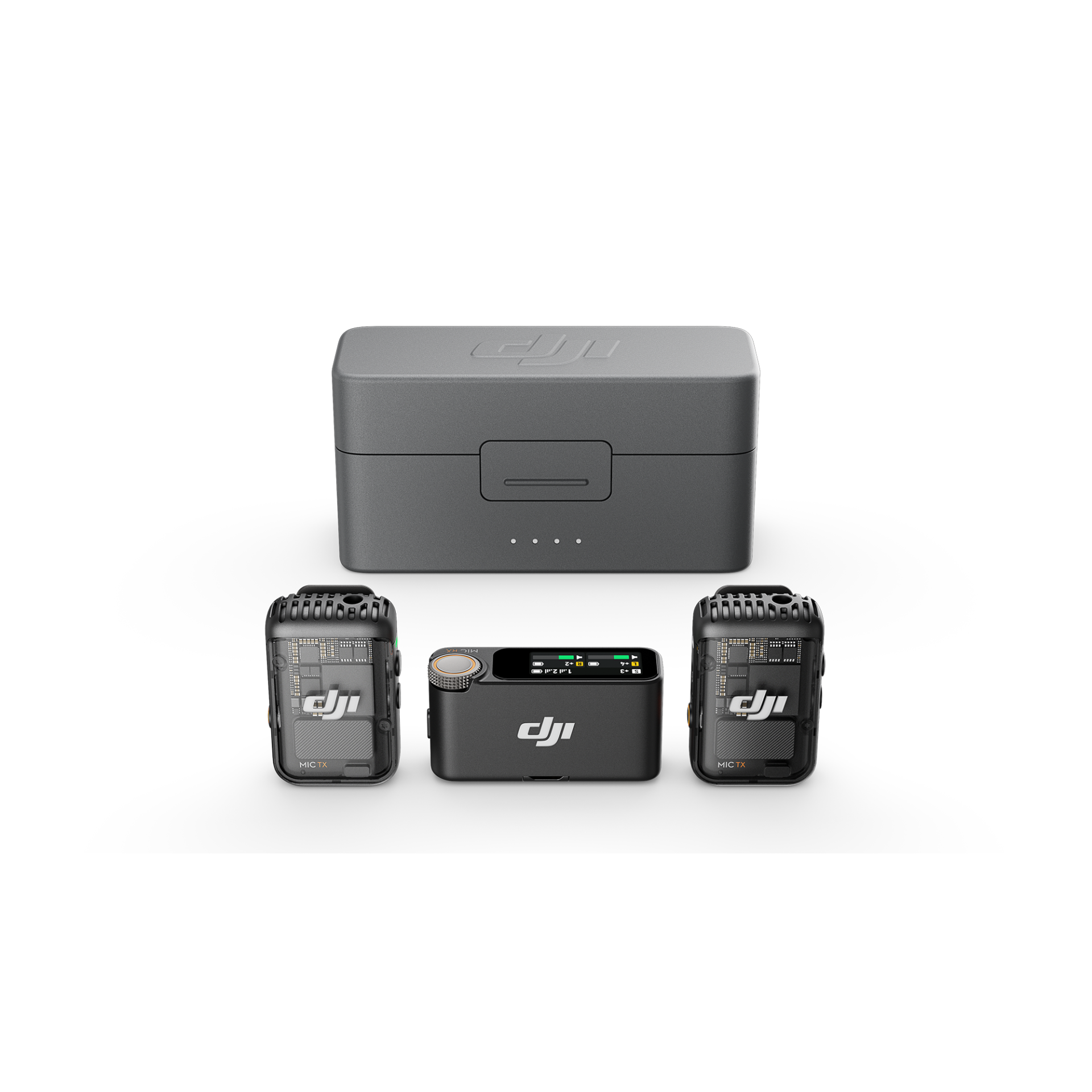 DJI Mic 2 (2 TX + 1 RX + Charging Case) - 2 Konuşmacılı | DJI Türkiye