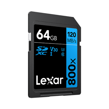 Lexar SD Card High-Performance 800xPRO UHS-I BLUE Series 64 GB