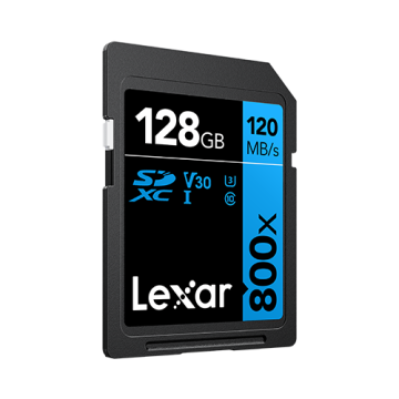 Lexar SD Card High-Performance 800xPRO UHS-I BLUE Series 128 GB