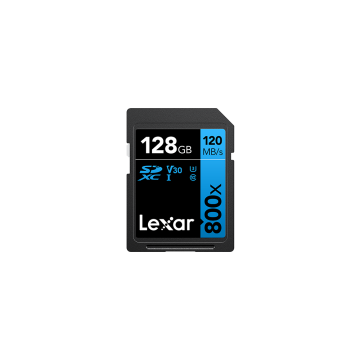Lexar SD Card High-Performance 800xPRO UHS-I BLUE Series 128 GB