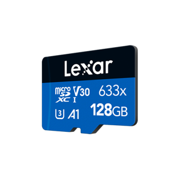Lexar MicroSD Card High-Performance 633x UHS-I BLUE Series 128 GB