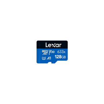 Lexar MicroSD Card High-Performance 633x UHS-I BLUE Series 128 GB