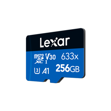 Lexar MicroSD Card High-Performance 633x UHS-I BLUE Series 256 GB