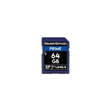 Delkin Devices 64/256/512 GB Prime UHS-II SDXC (V60) Hafıza Kartı