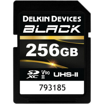 Delkin Devices Black 64/128/256/512GB UHS-II V90 SD CARD 256 GB