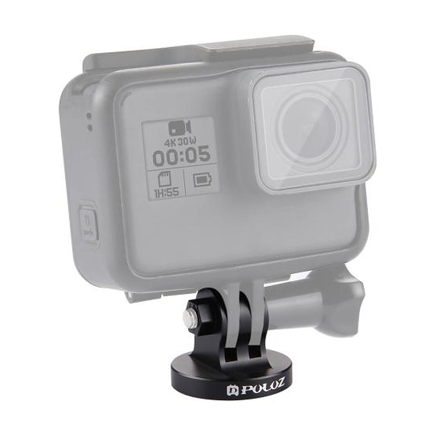 PULUZ 1/4 İnç Tripod Adaptörü Aksiyon Kamera CNC (Siyah)