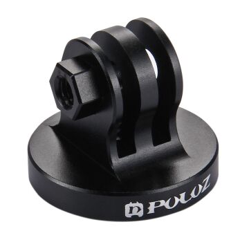PULUZ 1/4 İnç Tripod Adaptörü Aksiyon Kamera CNC (Siyah)