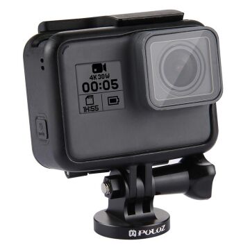 PULUZ 1/4 İnç Tripod Adaptörü Aksiyon Kamera CNC (Siyah)
